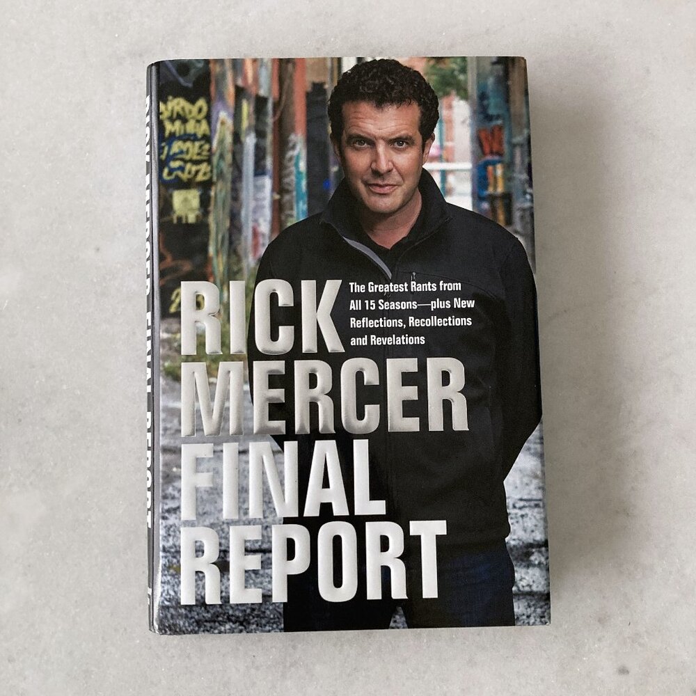 3/$39 - book - Rick Mercer Final Report (non-fiction) Hardcover, like new